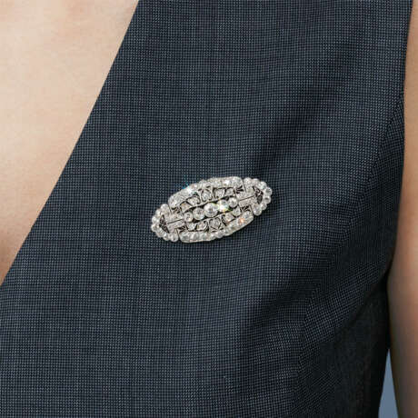 NO RESERVE - DIAMOND BROOCH - Foto 3