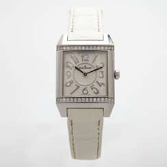 JAEGER LE COULTRE Damenuhr "Reverso Squadra Lady". Edelstahl,