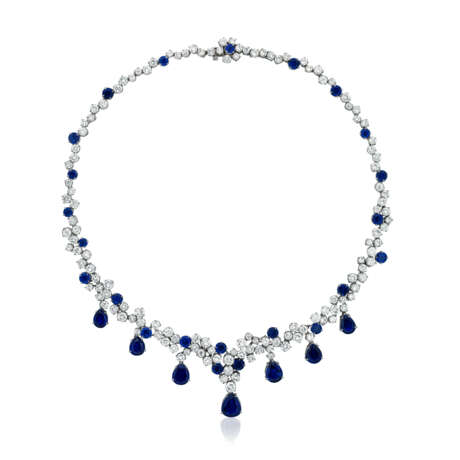 NO RESERVE - SAPPHIRE AND DIAMOND NECKLACE - фото 1
