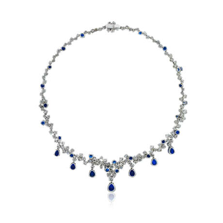 NO RESERVE - SAPPHIRE AND DIAMOND NECKLACE - фото 2