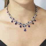 NO RESERVE - SAPPHIRE AND DIAMOND NECKLACE - фото 5