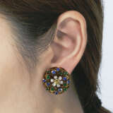NO RESERVE - MULTI-GEM EARRINGS AND BROOCH - photo 7