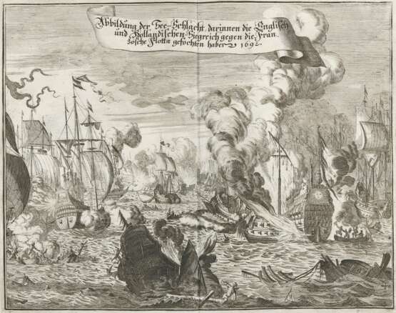 Seeschlachten von Barfleur und La Hougue. - фото 1