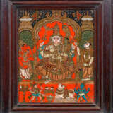 Indische Hinterglasmalerei "Uma-Maheshvara" - photo 1