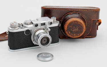 Schraub-Leica Kamera von Ernst Leitz mit Zubehör