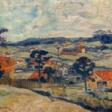 Schmischke, Julius (1890-1945) &amp;quot;Landschaft mit einzelnen Gehöften&amp;quot;, Öl/ Lw., sign. u.l. und dat. ´32, 50x60 cm, Rahmen - Аукционные цены