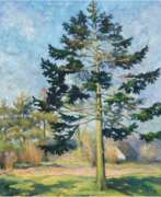 Моника Хайк. Heick, Monika &quot;Großer Baum am Wegrand&quot;, Öl/Lw., sign. u.r., 70x56,5 cm, Rahmen