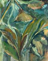 Redlinger, Christel "Blumenstilleben", Öl/Papier, unsign., 49x33,5 cm, im Passepartout hinter Glas und Rahmen