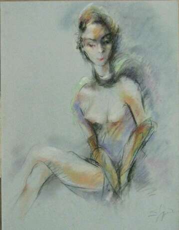 Балерина Тигран Агаджанян пастельная бумага Pastel Avant-garde Обнаженая Russie 1995 - photo 1