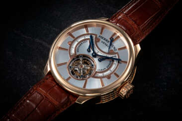 PIERRE KUNZ, TOURBILLON CLEAN SWEEP, A LIMITED EDITION PINK GOLD WRISWATCH 