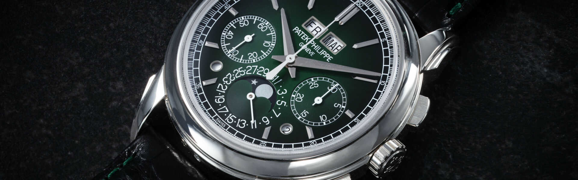 PATEK PHILIPPE, REF. 5270P-014, A RARE AND ATTRACTIVE PERPETUAL CALENDAR CHRONOGRAPH WRISTWATCH