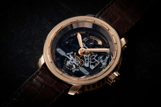 DEWITT, TWENTY 8 EIGHT, A LIMITED EDITION GOLD SKELETONISED TOURBILLON WRISTWATCH - photo 1