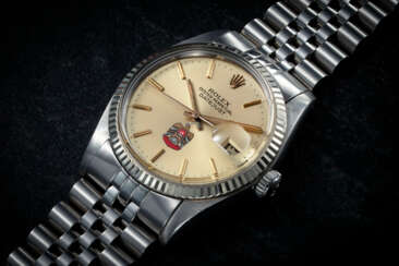 ROLEX, DATEJUST REF 16030, A WELL-PRESERVED STEEL AUTOMATIC WRISTWATCH WITH THE UAE NATIONAL CREST