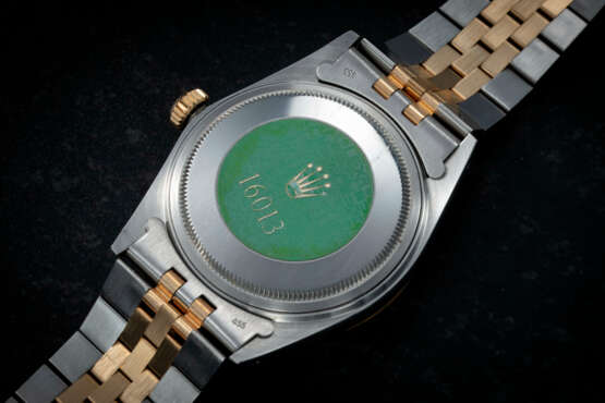 ROLEX, DATEJUST REF. 16013, A STEEL AND GOLD AUTOMATIC WRISTWATCH WITH THE BAHRAIN COAT OF ARMS - photo 2