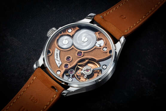 LAINE, G2, AN ATTRACTIVE STAINLESS STEEL WRISTWATCH WITH ARABIC NUMERALS - Foto 2