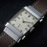 PATEK PHILIPPE, REF 1450 'TOP HAT', A CLASSIC AND VERY FINE PLATINUM WRISTWATCH WITH DIAMOND-SET DIAL - фото 1