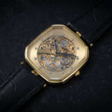 VACHERON CONSTANTIN, A SKELETONISED AND UNUSUAL HEXAGONAL 18K GOLD WRISTWATCH - photo 1