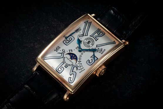 ROGER DUBUIS, MUCH MORE, A LIMITED EDITION GOLD BI-RETROGRADE CALENDAR WRISTWATCH - photo 1