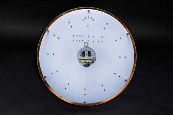 INDUCTA FOR ROLEX, A LARGE AND ATTRACTIVE GILT WALL CLOCK - photo 2