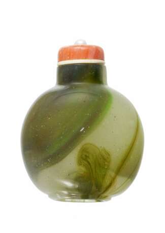 Snuffbottle aus grünem Glas - фото 1