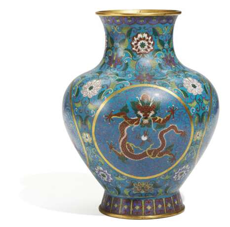 Große Vase mit Drachenmedaillons - Foto 1