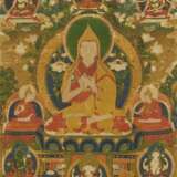 Außerordentlich fein gemaltes Thangka des Tsongkhapa - photo 1