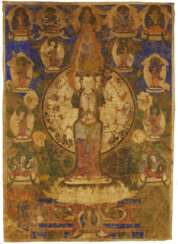 Thangka des Elfköpfigen und 1000-armigen Avalokiteshvara