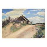 Peinture Zone rurale. Sergue&iuml; Arsenievitch Vinogradov (1869-1938). oil painting realism 49.5 - Foto 1