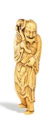 Netsuke: Sennin mit Päonie