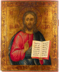 GROSSFORMATIGE IKONE MIT CHRISTUS PANTOKRATOR