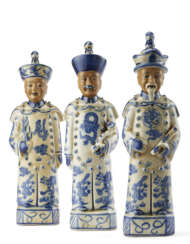 Three polichrome porcelain figures