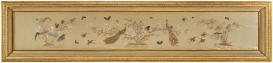 Silk embroidery. Framed - Foto 1