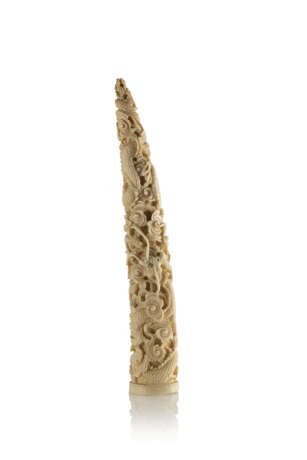 An ivory sculpture with dragons decoration - Foto 1