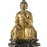 A gilt bronze Daoist deity - photo 1