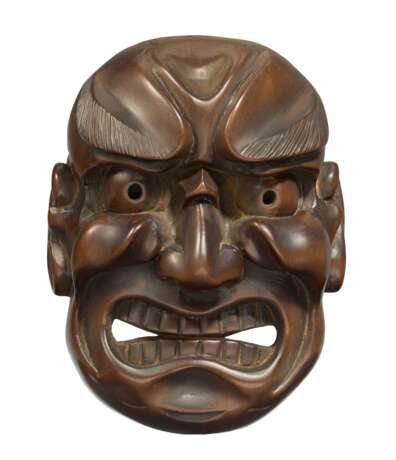 Netsuke: Große Buaku-Maske - Foto 1