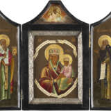 TRIPTYCHON MIT DER GOTTESMUTTER 'BÜRGIN DER SÜNDER' FLANKIERT VON DEN HEILIGEN ANTIPAS UND JOHANNES - photo 1