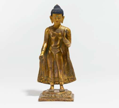 Außergewöhnlich große Figur des Shakyamuni - photo 1
