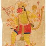 Drei tantrische Diagramme mit Hanuman und Ravana - photo 1