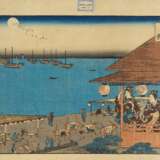 7 Holzschnitte mit berühmten Ansichten von Edo - Foto 4
