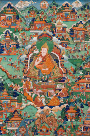 Feine Thangka des 5. Dalai Lama - photo 1