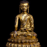 Feuervergoldete Bronze des Buddha Shakyamuni - Foto 1