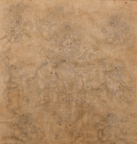 Zeichnung von Shri Devi auf Papier - photo 1