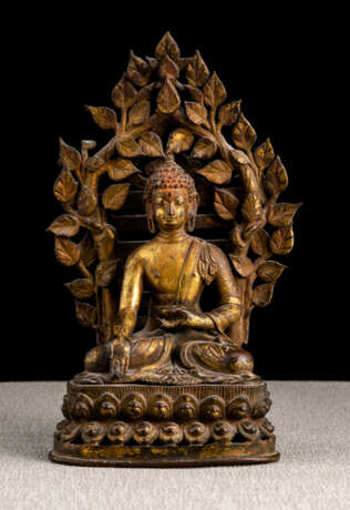 Feuervergoldete Bronze des Buddha Shakyamuni - фото 1