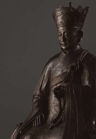 Seltene Bronze des Priesters Zongxian - photo 4