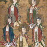 Paar feine buddhistische Malereien auf Seide - фото 1