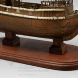 «Старинная модель парусного корабля латунь дерево» - фото 2