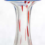 Feine und seltene Vase aus transparentem Pekingglas, rotgefleckt mit blauem Rand - Foto 3