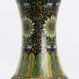 Rotierende Cloisonné-Vase mit Drachendekor - photo 3