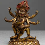 Feuervergoldete Bronze des SADBHUJAMAHAKALA - фото 1