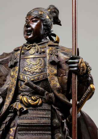 Exzellente Bronze eines Samurai von Miyao Eisuke - Foto 2